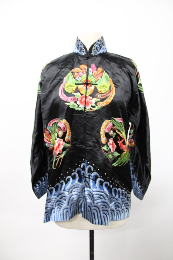 Vintage Chinese Embroidered Jacket. Cheongsam Jack