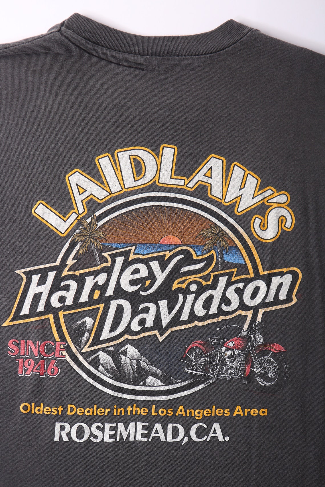 Harley Davidson Tshirt Laidlaw's Rosemead California Etsy