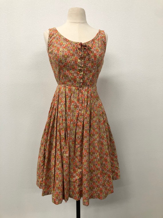 Women 50s Cotton Dress