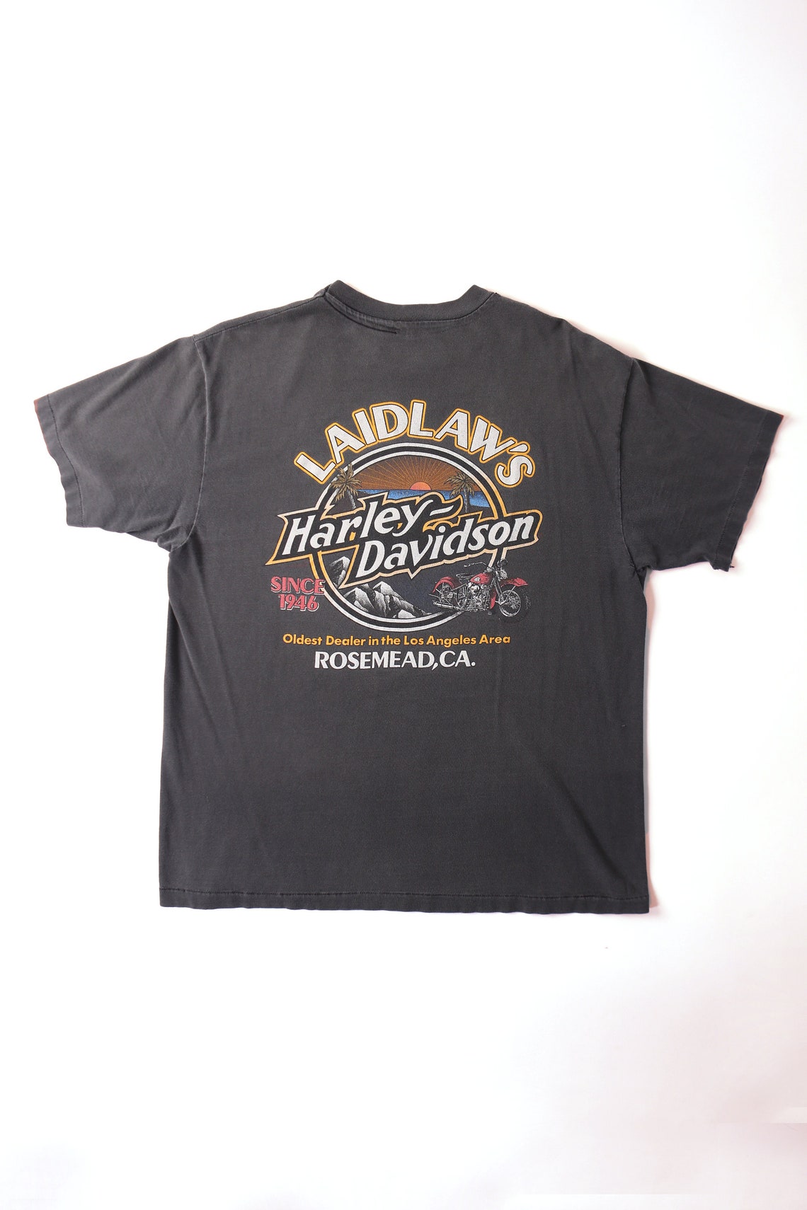 Harley Davidson Tshirt Laidlaw's Rosemead California Etsy