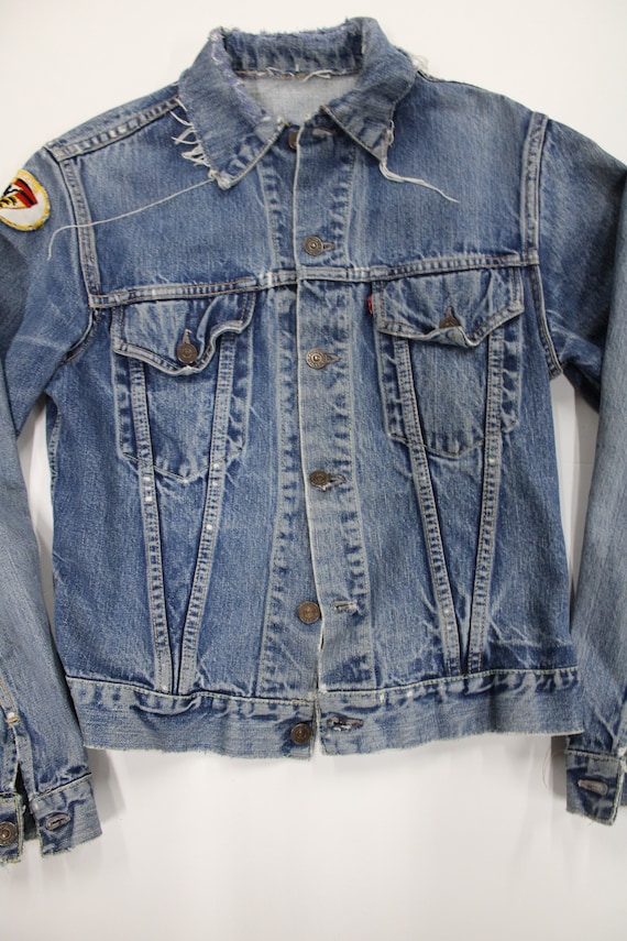 Levi's Big E Denim Jacket. Reconstructed Collar.