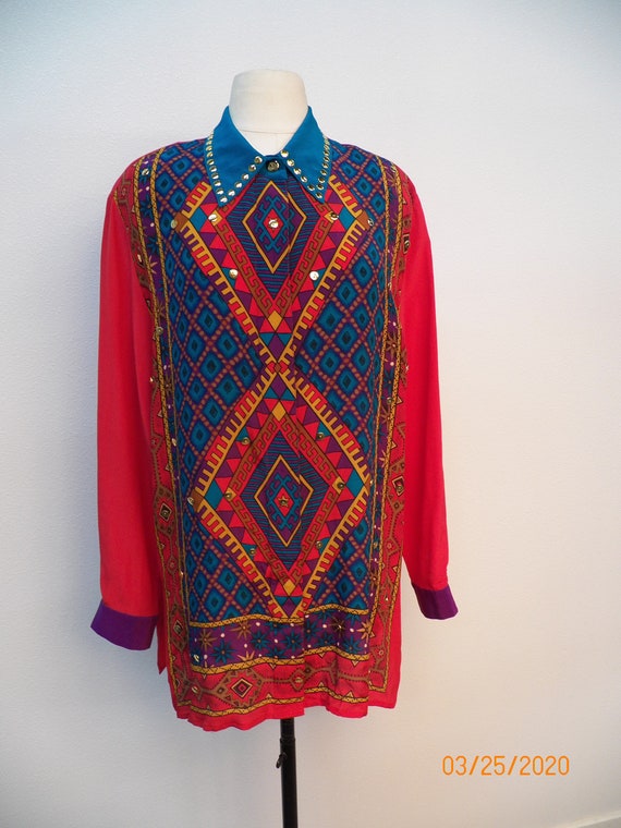 Diane Gildan Women Graphic Silk Top