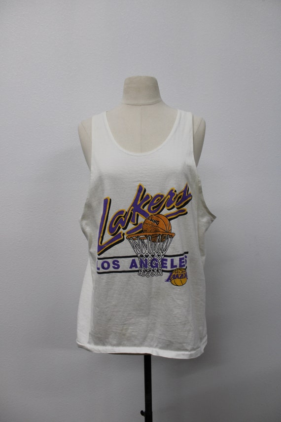 Vintage Nike Tank Top / Los Angeles Lakers Print