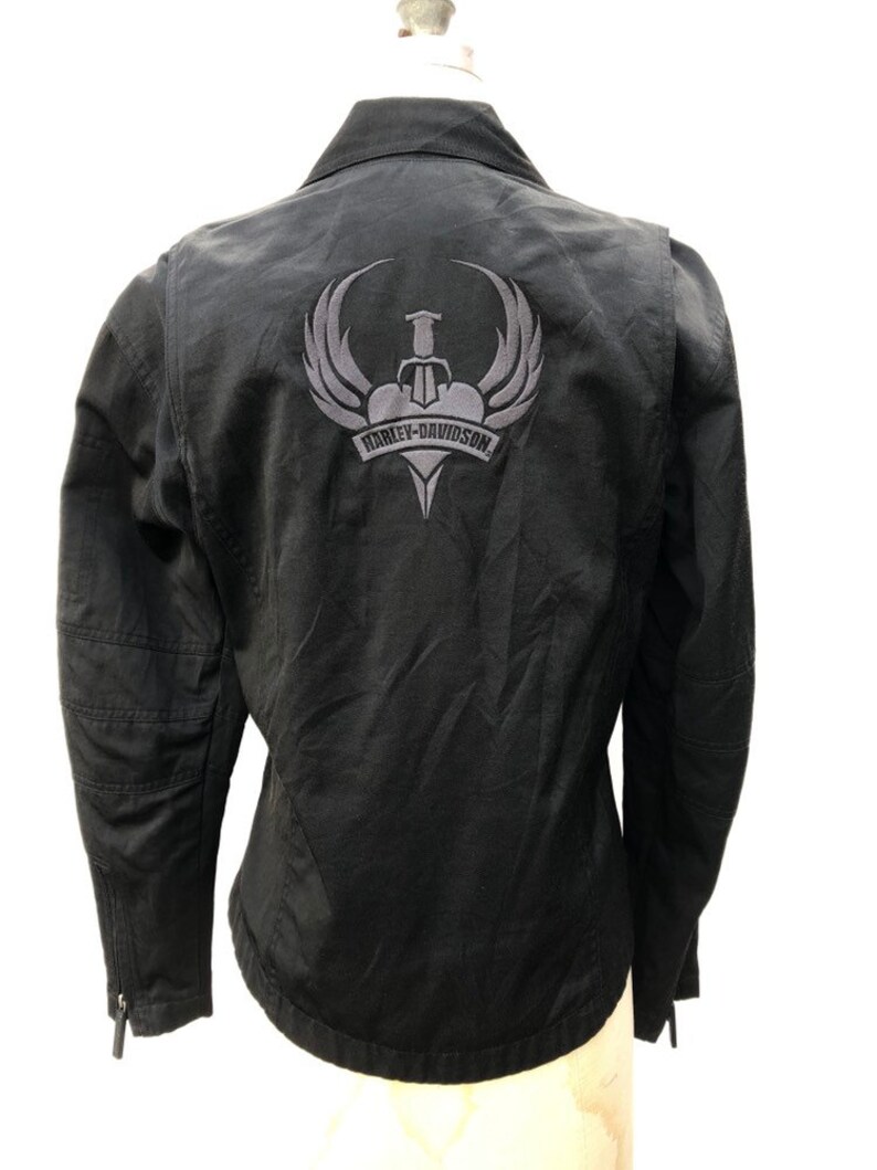 Vintage Harley Davidson Womens Biker Jacket Size Small