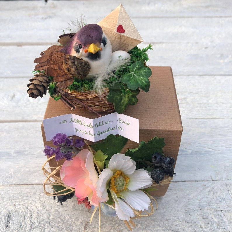 Bird's Nest Pregnancy Announcement/ Grandparents Pregnancy Etsy