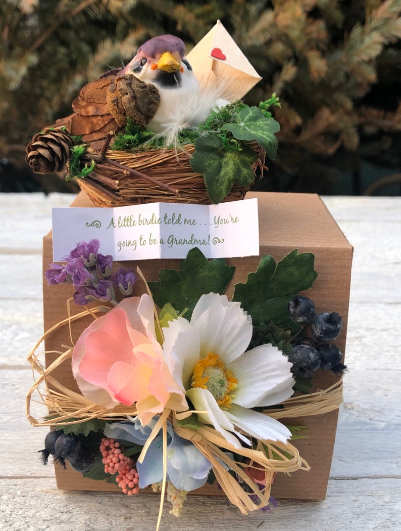 Bird's Nest Pregnancy Announcement/ Grandparents Pregnancy Etsy