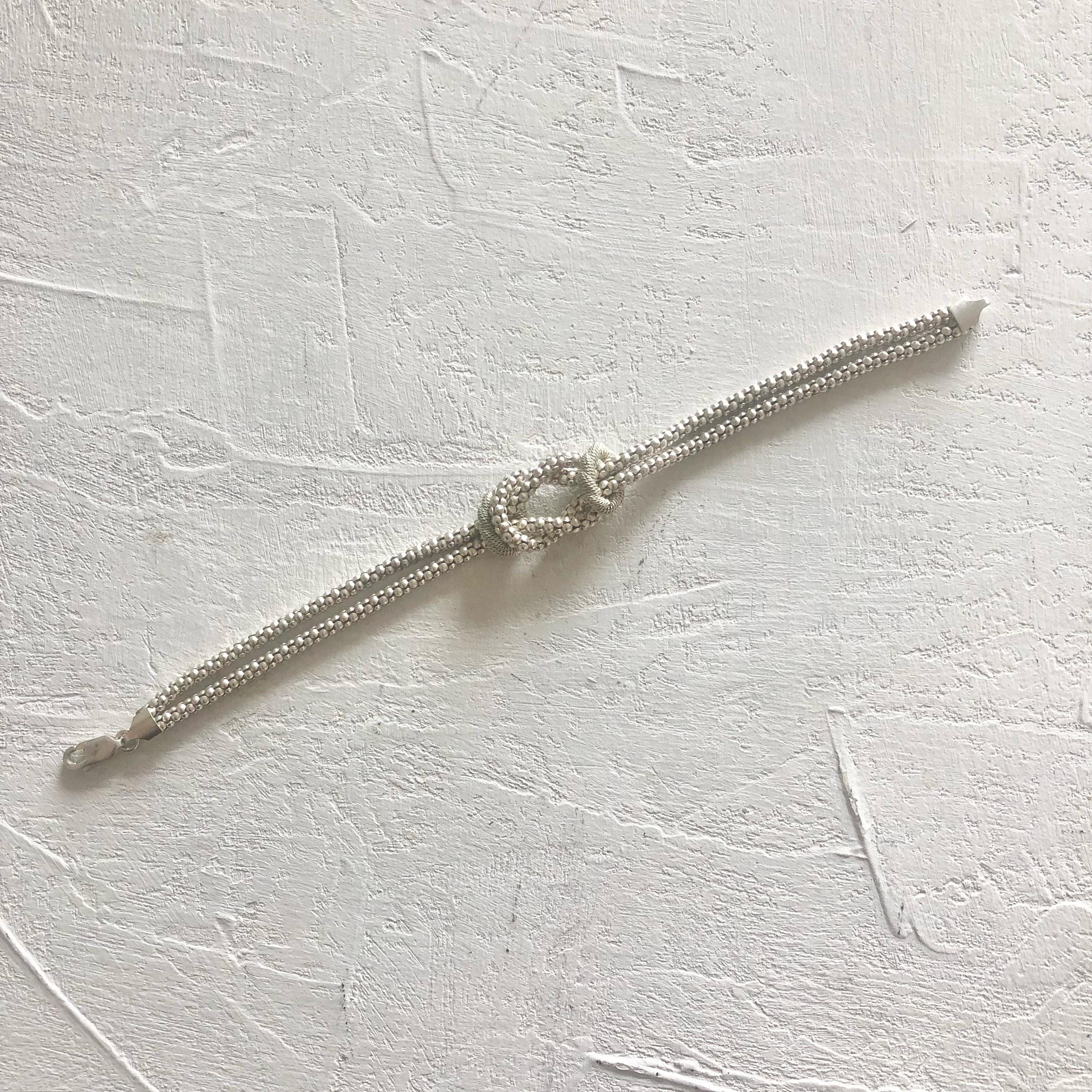Italian 925 Silver Bracelet | Vintage Knot Bracelet - Etsy