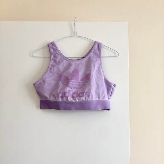 adidas lilac crop top
