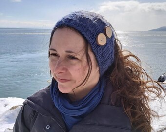 Winter headband in acrylic and wool knit La Contemporaine for adult women