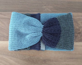 Winter acrylic knit headband L'Éternité for adult women