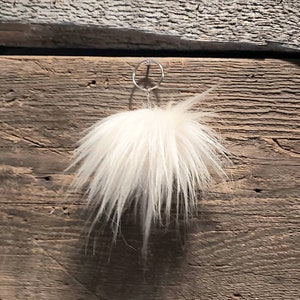 Synthetic fur keychain image 2