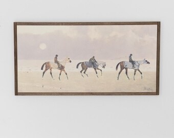 Riders on the Beach Wooden Wall Art Sign