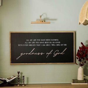 Goodness of God Wooden Wall Art Sign