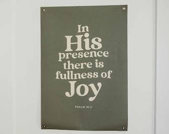In His Presence | Canvas Banner
