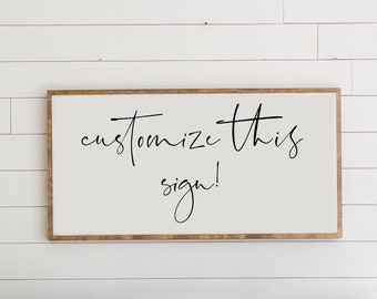 Custom Wooden Wall Art Sign | Choose your sign and quote!