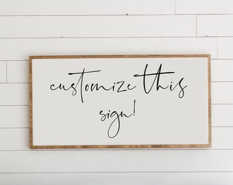 Custom Wooden Wall Art Sign | Choose your sign and quote!