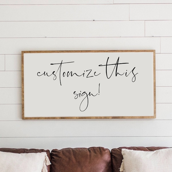 Custom Wooden Wall Art Sign | Choose your sign and quote!