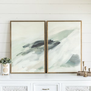 Salt & Light Abstract Wooden Wall Art Sign | Pair or Single