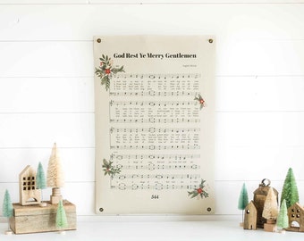 God Rest Ye Merry Gentlemen | Canvas Banner