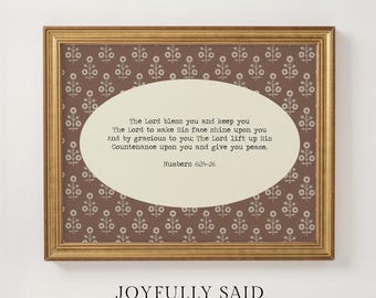 The Lord Bless You | Framed Canvas Art