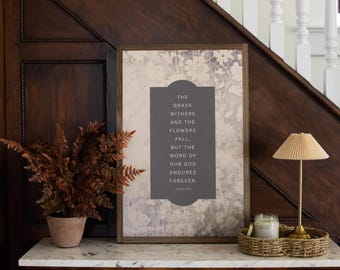Our God Endures | Wooden Wall Art Sign