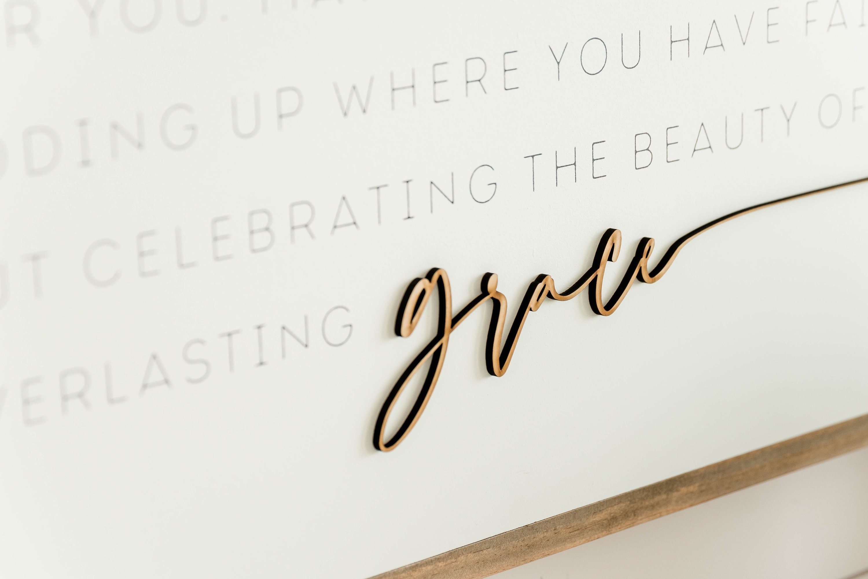 Everlasting Grace Wooden Wall Art Sign - Etsy