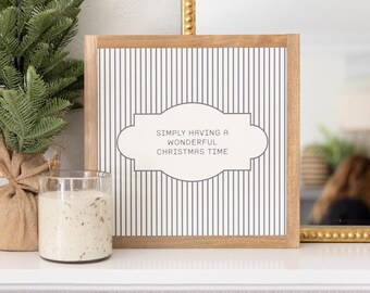 Wonderful Christmas Time | Wooden Wall Art Sign