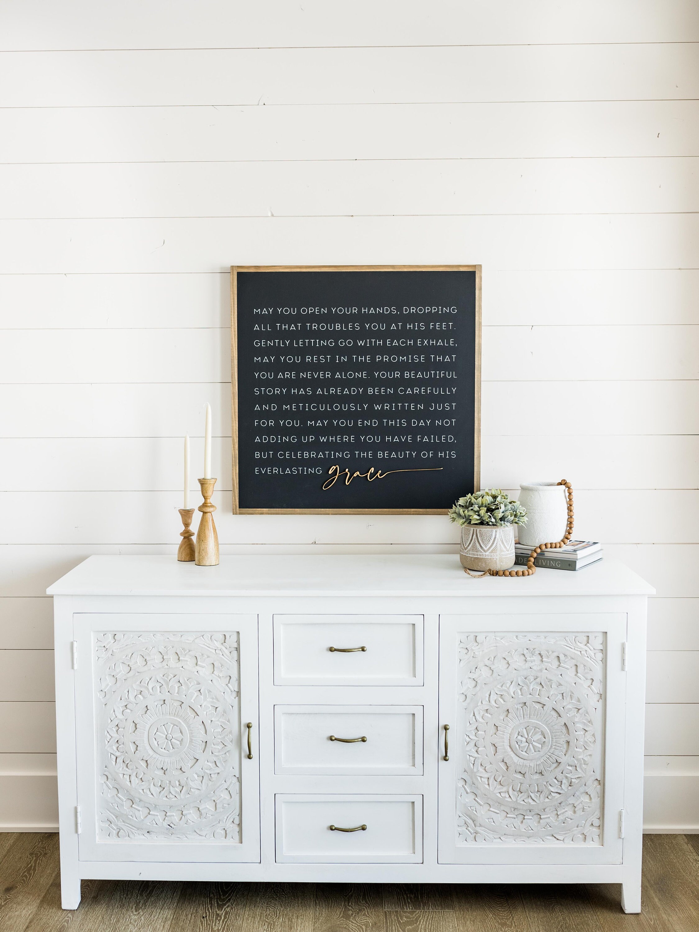Everlasting Grace Wooden Wall Art Sign - Etsy