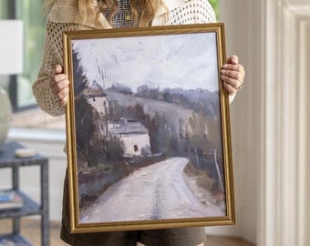 The Winding Way| Framed Canvas Art