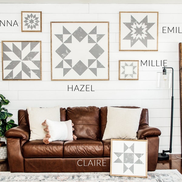 Barn Quilt Wooden Wall Art Sign