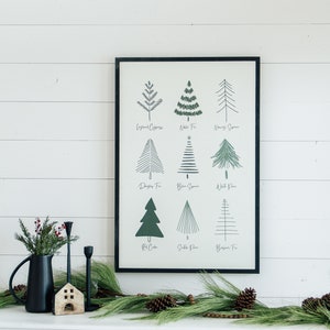 Trees of Winter Wooden Wall Art Sign