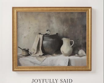 Simple Provisions | Framed Canvas Art
