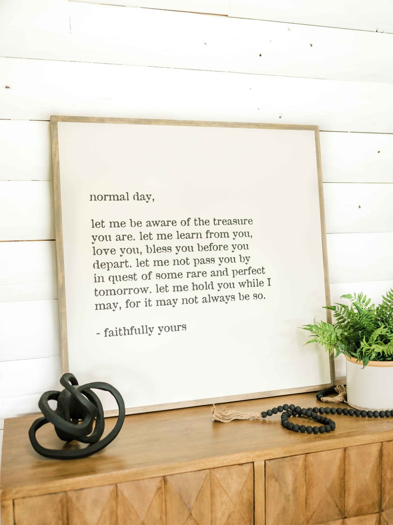 Normal Day Sign Normal Day Wooden Wall Art Sign - Etsy