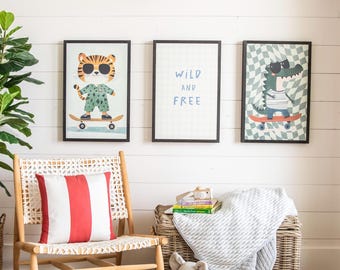 Wild & Free Collection | Wooden Wall Art