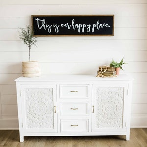 This Is Our Happy Place Wooden Wall Art Sign image 2