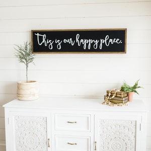 This Is Our Happy Place Wooden Wall Art Sign image 6