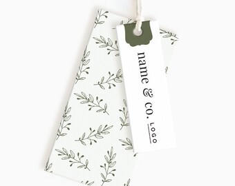 Bespoke printed clothing labels | Double swing tag |  Layered hang tag | Premium business tags