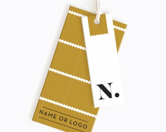 Clothing Tags Custom | Tags for Handmade items | Clothing Size Labels | Layered Swing Tag