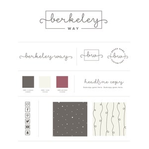 Signature logo | Minimal logo | Feminine logo  | Boho logo design