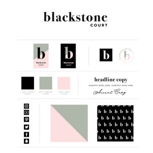 Premade Serif Logo Design: Real Estate, Salon Branding