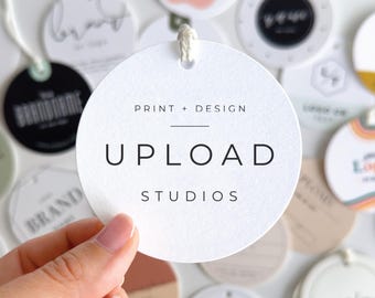 Custom Round Hang Tags: Clothing Tags with QR Code