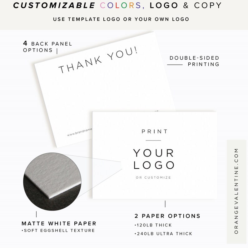 Thank you for your purchase Custom Thank You Cards Thank you for your order Discount Code Card image 4