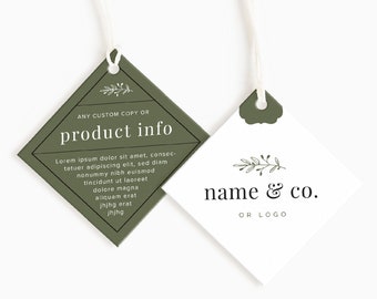 Customizable clothing tag  |  Product tag design | Custom textile tags | Custom Clothing Labels