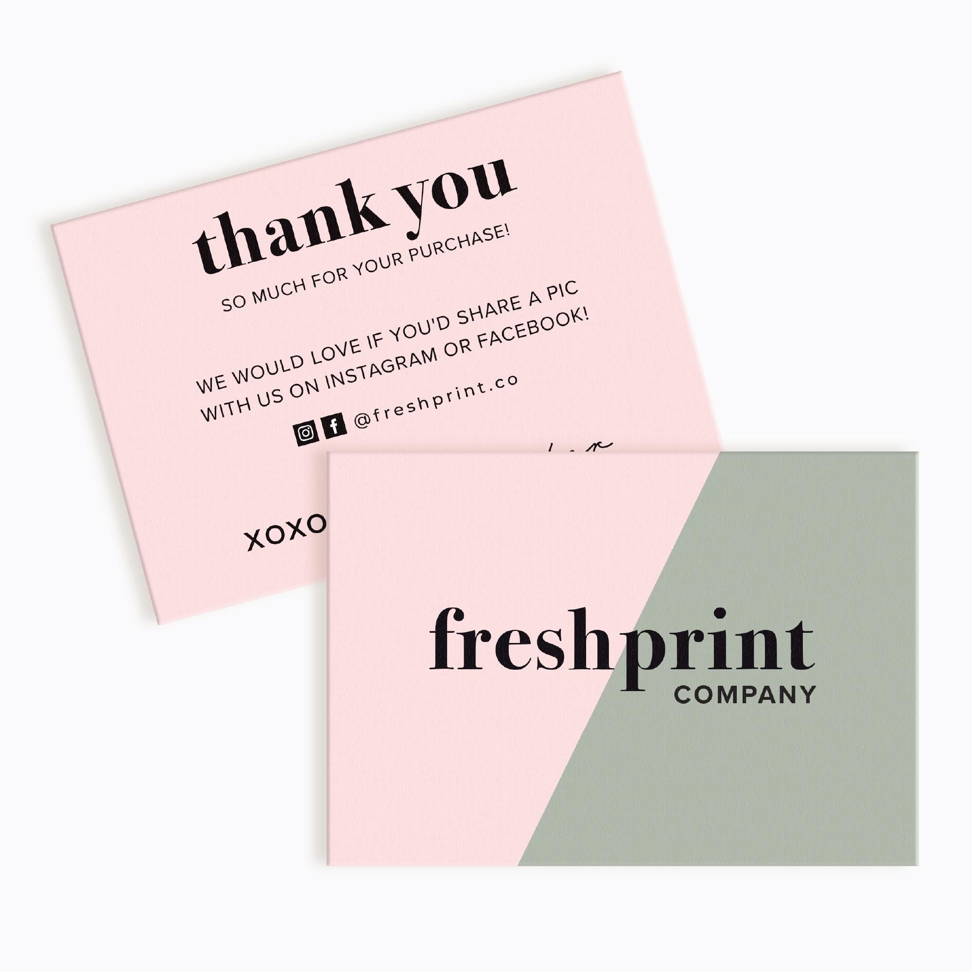 カスタムサンキューカード：ビジネスパッケージ挿入物 - Etsy 日本