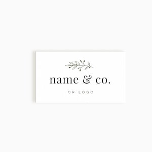 Custom Business Cards Premade business card Contact card design Floral business card image 3