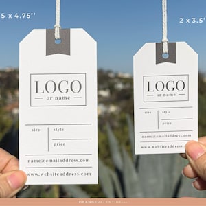 Etiquetas de ropa personalizadas / Etiquetas para ropa / Etiquetas colgantes personalizadas / Etiqueta de precio personalizada / Etiquetas colgantes personalizadas imagen 6