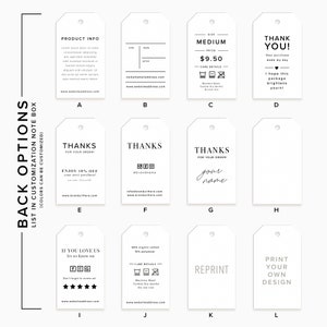 Custom Hang Tags, Custom Clothing Labels, Custom Business Card tag, Custom Price Tag, Custom Swing Tags, Hang Tag Custom Clothing Label image 4