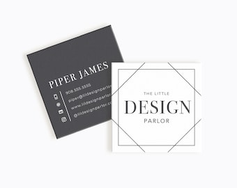 Tarjetas de presentación personalizadas / Tarjetas de presentación geométricas / Servicios de diseño gráfico / Tarjetas de presentación prediseñadas