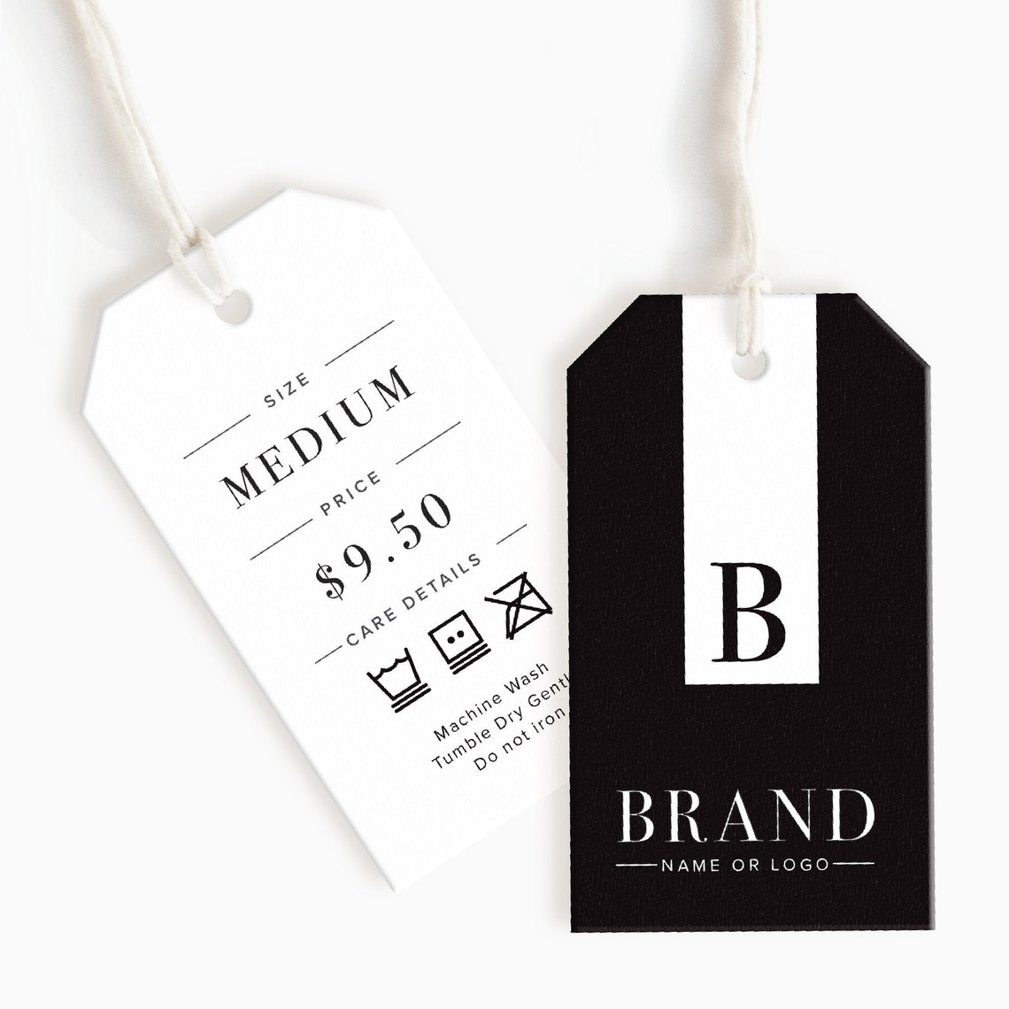 Care Tags Clothing Hang Tags Custom Clothing Size Labels Etsy