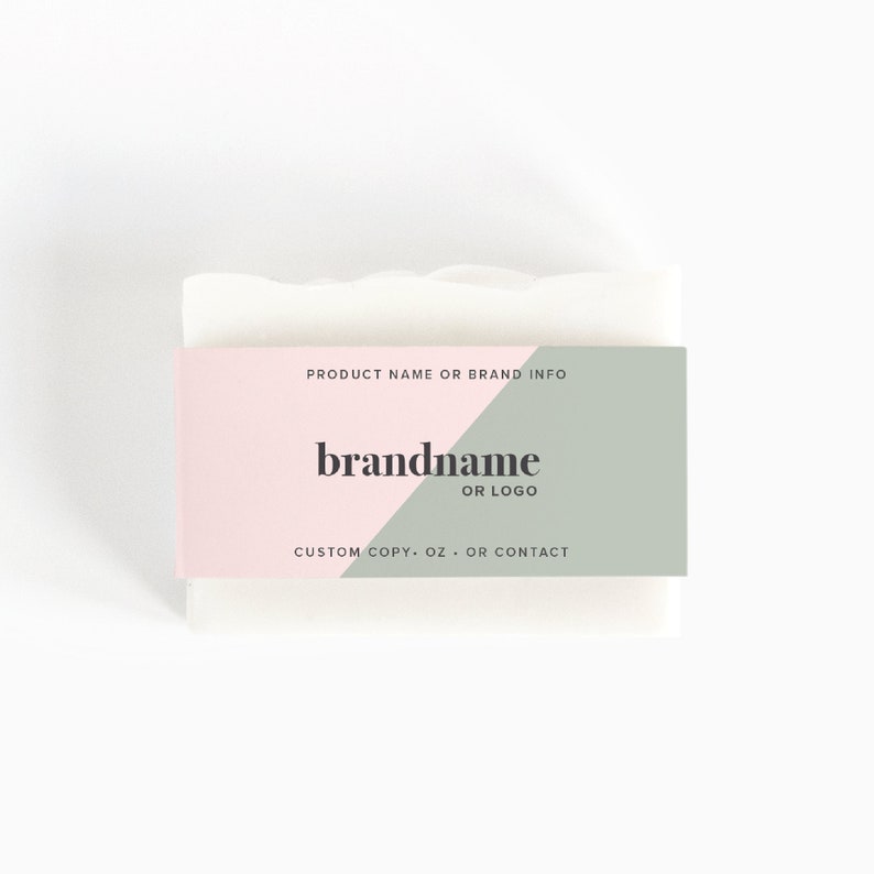 Custom Belly Band Cosmetic Packaging Soap Packaging Etsy